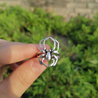 Retro ezüst színű pillangó kígyó békagyűrű férfiaknak női punk egyéniség geometrikus antik divatos állítható gyűrűk