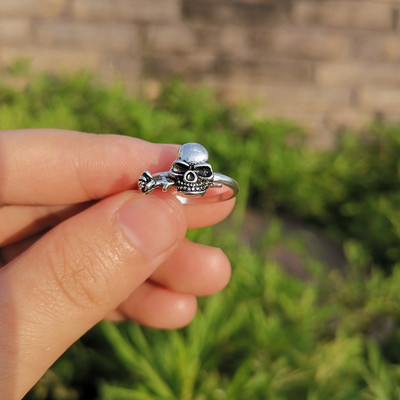 Retro ezüst színű pillangó kígyó békagyűrű férfiaknak női punk egyéniség geometrikus antik divatos állítható gyűrűk