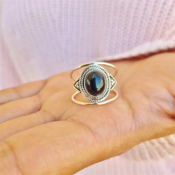 Πολυτελές δαχτυλίδι από μαύρη πέτρα Ζιργκόν Νυφικές βέρες αρραβώνων για γυναίκες Γυναικείο πάρτι Κοσμήματα Αξεσουάρ μόδας Δώρα για εκείνη