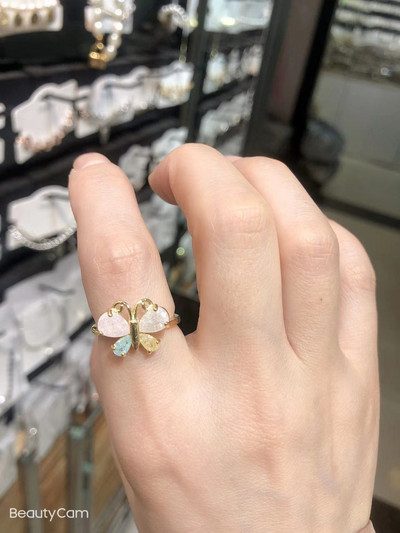 2022-es koreai új, gyönyörű, szép rózsaszín szerelmes nyitógyűrű, divatos temperamentum, sokoldalú gyűrű női ékszerek