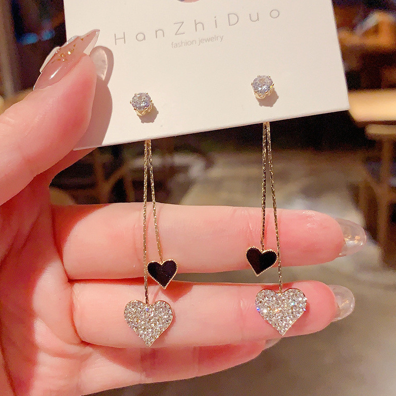 2022 Új divat Egyedi személyiség Fényes Egyszerű Szerelem Bojt őszibarack Szív Fülbevaló Party Ékszer Kitűnő ajándék nagykereskedés