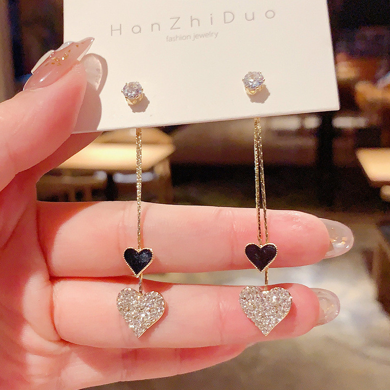 2022 Új divat Egyedi személyiség Fényes Egyszerű Szerelem Bojt őszibarack Szív Fülbevaló Party Ékszer Kitűnő ajándék nagykereskedés