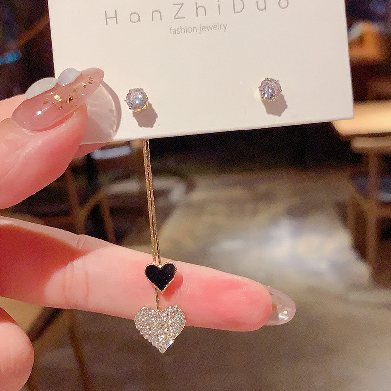 2022 Új divat Egyedi személyiség Fényes Egyszerű Szerelem Bojt őszibarack Szív Fülbevaló Party Ékszer Kitűnő ajándék nagykereskedés