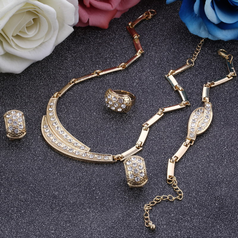 ZOSHI setovi nakita za žene Indijski afrički set nakita Vjenčani nakit za mladenke Dubai pozlaćeni setovi nakita