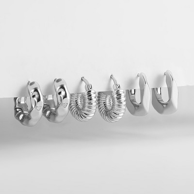 2022 noi cercei cu cerc cu cerc cu răsucire geometrică, minimaliste, pentru femei, de culoare aurie, cercei cerc gros, cadou pentru femei, bijuterii creative