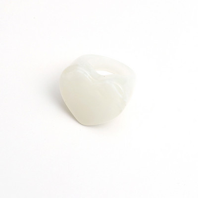 2021 Trend Korea fehér zöld gyűrűk szett nőknek ujj ékszerek akril gyanta utazási gyűrűk vintage divat lányoknak születésnapi ajándékok