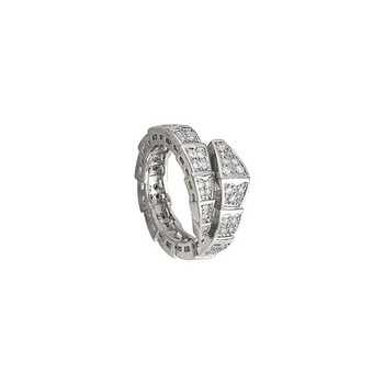 Πολυτελές κρυστάλλινο δαχτυλίδι σε σχήμα φιδιού σε χρώμα κρύσταλλο για γυναίκες κορίτσι ρυθμιζόμενο Εξαιρετικό γυαλιστερό κυβικό ζιργκόν δαχτυλίδι γάμου