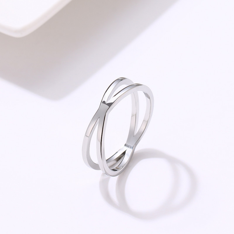 CACANA Boemia Vintage Cruce Cele mai bune inele pentru femei nunta Bijuterii la modă din oțel inoxidabil cu lanț Inele antice mari Anillos R227