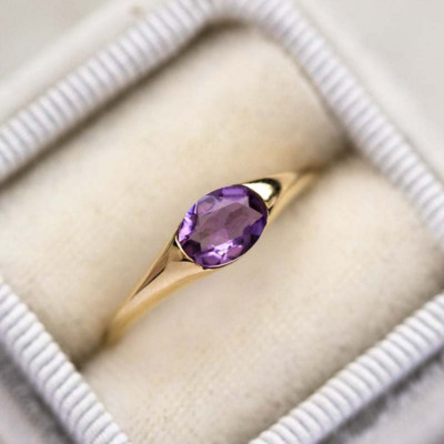 Modes augstas kvalitātes ametista gredzeni sievietēm Luksusa kāzu gredzens Eiropas gadadienas ballītei dzimšanas dienas dāvana aksesuārs anillos