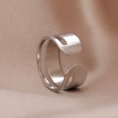 Nerezový oceľový prsteň Vintage sedmokrásky Kvety Otvorené Módne Dámske Pár Nastaviteľné Prsteňe Pre Ženy Šperky Estetické Dievčatá Darčeky