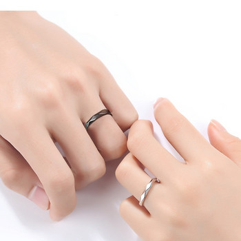 Нов прост геометричен двоен пръстен може да бъде съчетан с ромб сватбен пръстен 2021 г. двойка годеж бижута парти подарък