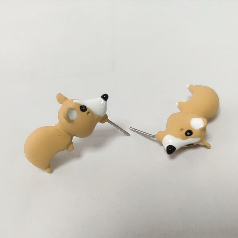 Aranyos állati harapás fülbevaló rajzfilm Puha agyag állatos fülbevaló lányoknak Tyrannosaurus harapás fülbevaló dinoszaurusz fülbevaló parti mulatságos ajándék
