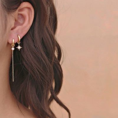 Vintage duge, kvadratne, kvadratne, viseće naušnice za žene, korejske viseće naušnice s dugim nitima, modni nakit Oorbellen Brincos