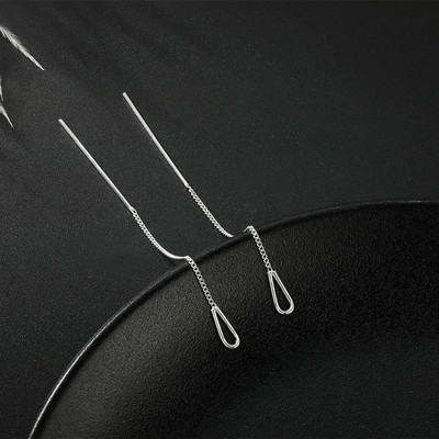 Vintage duge, kvadratne, kvadratne, viseće naušnice za žene, korejske viseće naušnice s dugim nitima, modni nakit Oorbellen Brincos