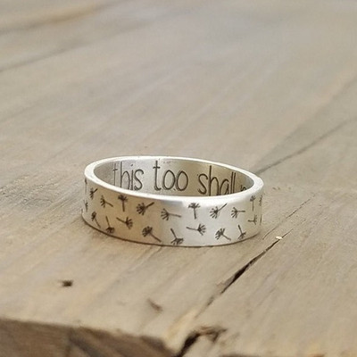 Nový prsteň Strom života prsteň Jednoduchý módny prsteň Vianočný darček