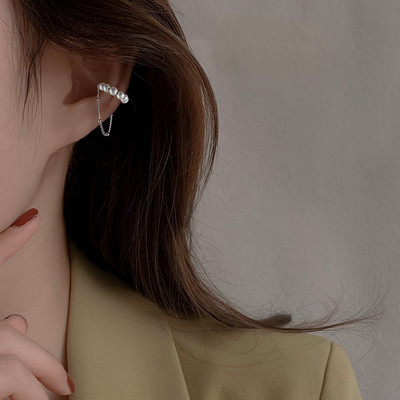 2022, noua moda, zircon stralucitor in forma de C cu ciucuri lungi, cercei fara piercing, design feminin, bijuterii pentru petrecere.
