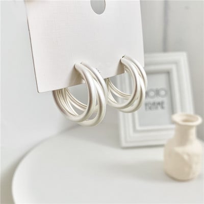 Cercei cerc cu cerc de marcă minimalistă, pentru femei, 2022, nou vintage, culoare auriu, coreeană, cercei mari, accesorii brincos