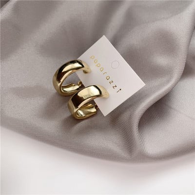 Cercei cerc cu cerc de marcă minimalistă, pentru femei, 2022, nou vintage, culoare auriu, coreeană, cercei mari, accesorii brincos