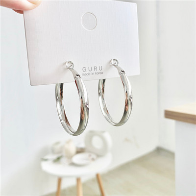Cercei cerc cu cerc de marcă minimalistă, pentru femei, 2022, nou vintage, culoare auriu, coreeană, cercei mari, accesorii brincos