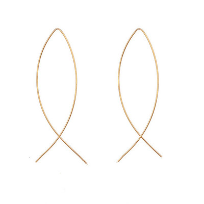 Mood Kõrvarõngad Punk Lihtne Kuld Värvi Pikk osa Tutt Ripats Suurus Ringkõrvarõngad Naistele Kingitused Hulgimüük Ehted