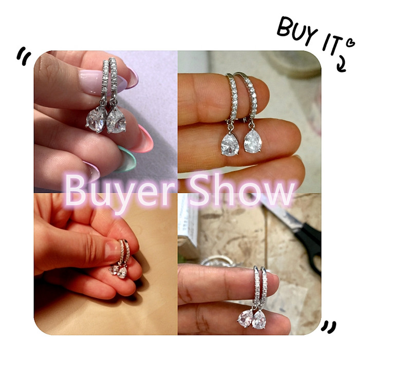 Huitan Delicate Pear CZ csepp fülbevaló női kristály kiváló minőségű sokoldalú, szép ajándék szerelem divat ékszer mindennapi parti fülbevaló
