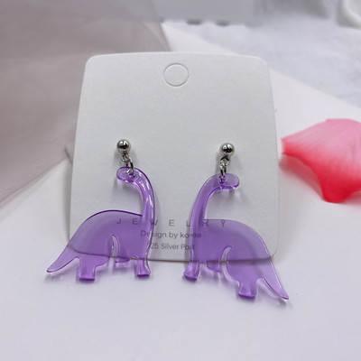 Slatke šarene životinje, mali dinosauri, naušnice za djevojčice, žene, djeca, rođendanski dar, lijep modni akrilni nakit