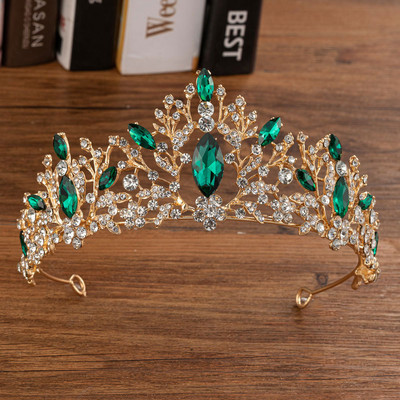 KMVEXO Seturi superbe de bijuterii de mireasă din cristal pentru femei, la modă, diademe, cercei, colier, coroană, nuntă, set de bijuterii Dubai