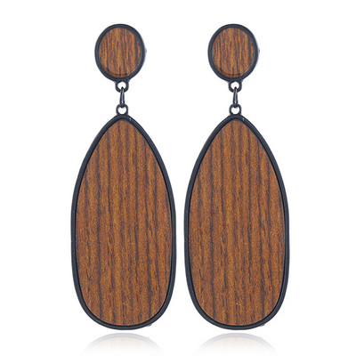 Cring Coco Női ékszerek Kiegészítők Fa fülbevaló Boho barna fa ejtős fülbevaló nőknek 2022 divat Valentin-nap
