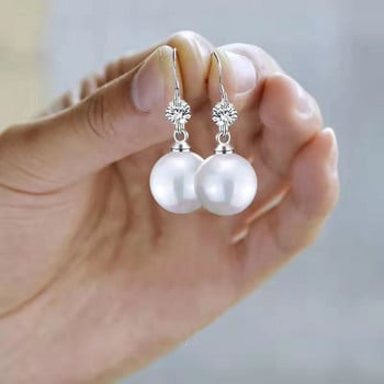 Γυναικεία κοσμήματα Γυναικεία αξεσουάρ Pearl Drop Earrings Νύφη Σκουλαρίκια αρραβώνων γάμου Δώρο γενεθλίων Κοσμήματα