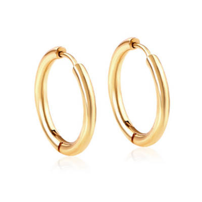 2 ks 8-20 mm veľké malé pánske dámske kruhové náušnice z nehrdzavejúcej ocele, módne teenagerské punkové gotické okrúhle náušnice, šperky, doprava zadarmo