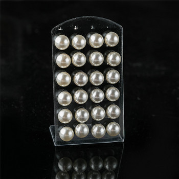 12 чифта цветни бели обеци с имитация на перли за жени Бижута за уши Кръгла обеца с топка 4 6 8 10 мм