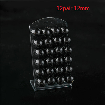 12 porų spalvingi balti perlų imitaciniai auskarai moterims ausų papuošalai apvalūs rutuliniai auskarai 4 6 8 10 mm