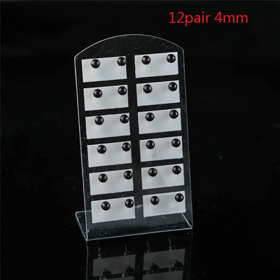 12 porų spalvingi balti perlų imitaciniai auskarai moterims ausų papuošalai apvalūs rutuliniai auskarai 4 6 8 10 mm