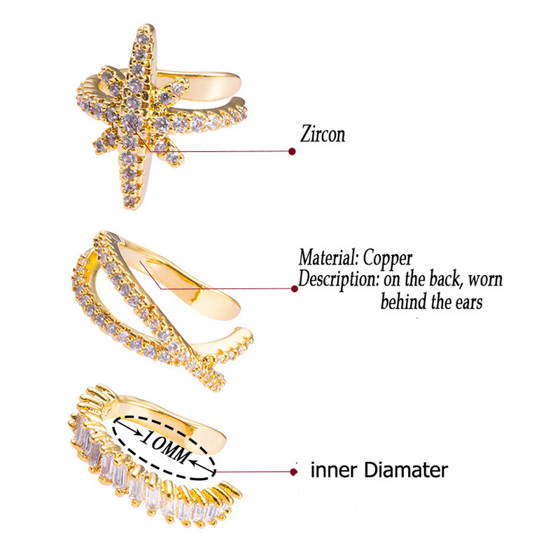 1 vnt. 10 mm netikras neorbitinis Tragus auskarų vėrimas, reguliuojamas spiralės kremzlės kriauklė Cz ausų rankogaliai be auskarų kriauklė Reguliuojamas CZ auskaras