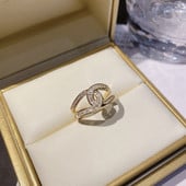 Nový trendový mikro set so zirkónom, vynikajúci otvárací prsteň, dámsky luxusný módny univerzálny temperamentný prsteň pre ženy.