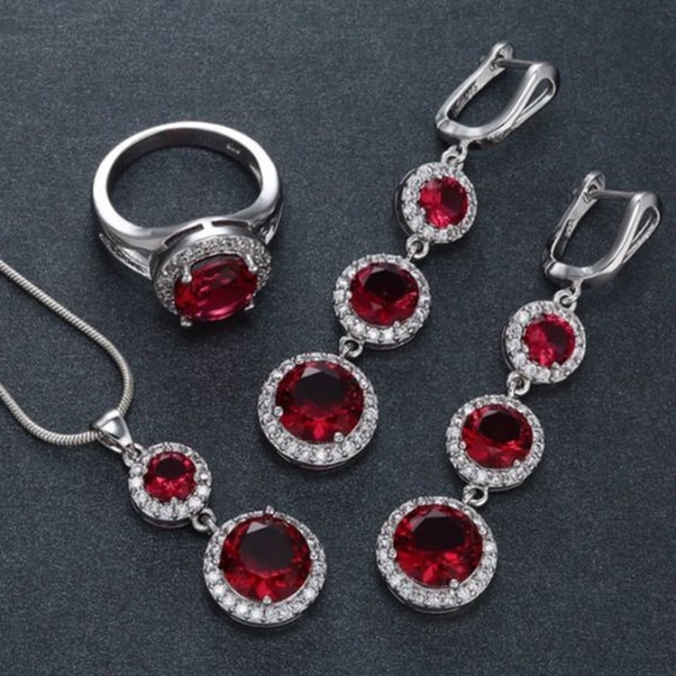 Set de bijuterii de nuntă din zirconiu cubic, placat cu argint de lux, colier cu cristale, Cocktail, cadou de bijuterii pentru femei