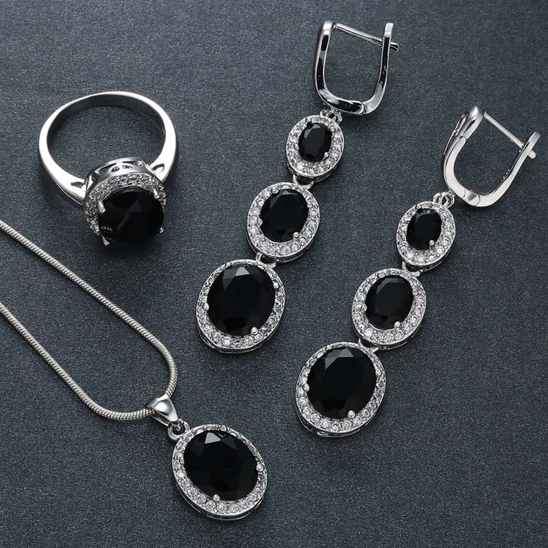 Set de bijuterii de nuntă din zirconiu cubic, placat cu argint de lux, colier cu cristale, Cocktail, cadou de bijuterii pentru femei