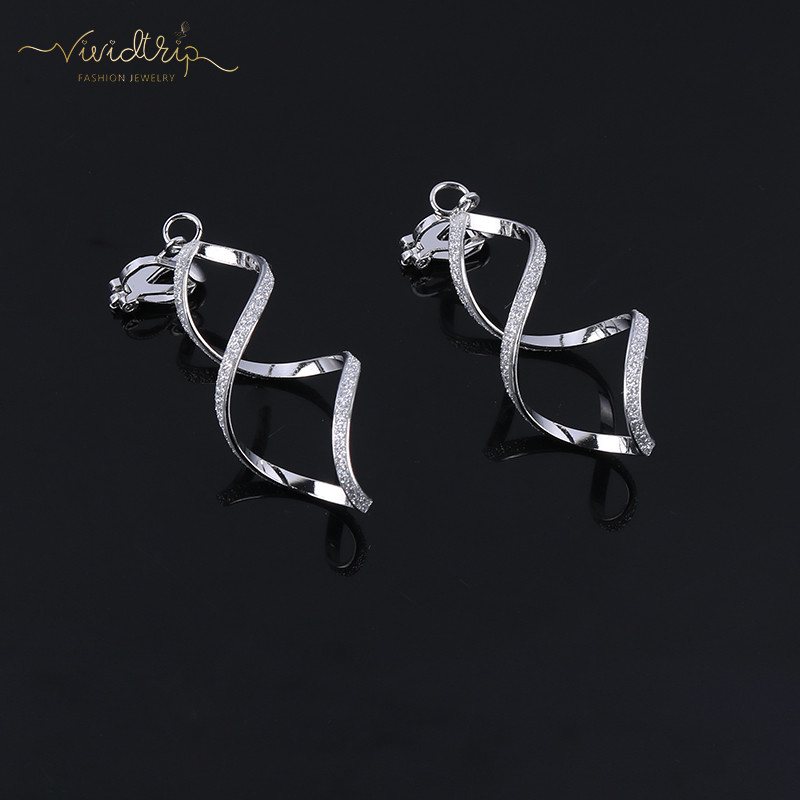 4-farebné geometrické nepravidelné kovové vlnové vzory trblietavé klipy na náušnice bez piercingu pre ženy minimalizmus klipy do uší módne šperky