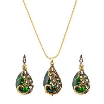 Sada náušníc a náhrdelníkov s kamienkami, ozdoby, bižutéria pre ženy, etiópske turecké šperky