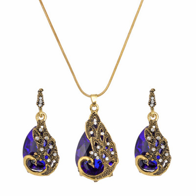 Sada náušníc a náhrdelníkov s kamienkami, ozdoby, bižutéria pre ženy, etiópske turecké šperky