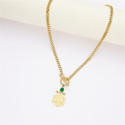 LUIZADA 2022 jún najpredávanejšie doplnky svadobné šperky sada pre ženy portrét mince z nehrdzavejúcej ocele s náhrdelníkom a náušnicami