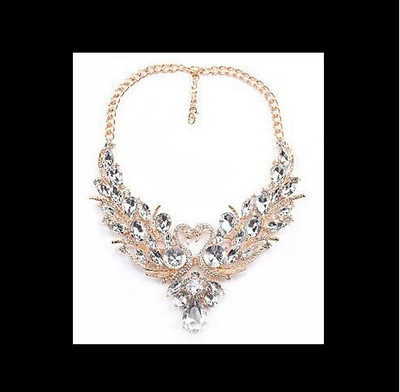 Zlatý náhrdelník s imitáciou labute, sada šperkov, krátky náhrdelník z vysoko kvalitných zliatinových šperkov pre ženy.