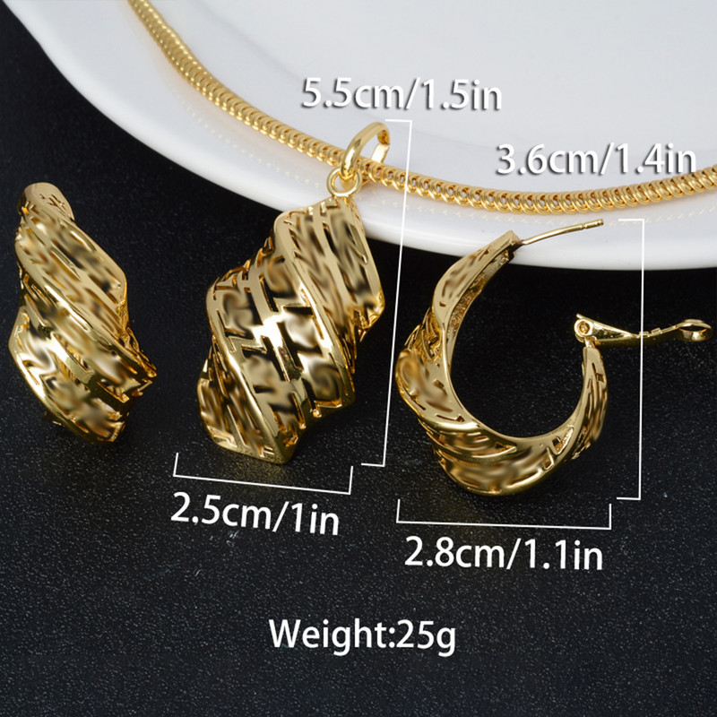 ZEADear Jewelry Dubai Pozlátené sady pre ženy Trendy africké náušnice Náhrdelník Sada pre svadobné zlaté párty svadby darčeky