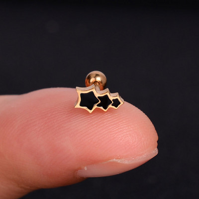 1kom naušnice od nehrđajućeg čelika za žene Zvjezdica Srce Tratinčica Leptir Križ Helix Hrskavica Tragus Režanj Nakit za bušenje ušiju