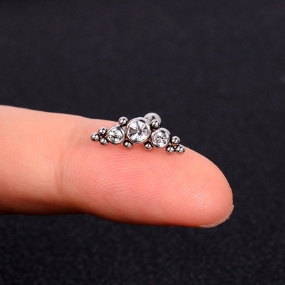 1kom naušnice od nehrđajućeg čelika za žene Zvjezdica Srce Tratinčica Leptir Križ Helix Hrskavica Tragus Režanj Nakit za bušenje ušiju