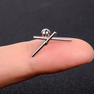 1kom naušnice od nehrđajućeg čelika za žene Zvjezdica Srce Tratinčica Leptir Križ Helix Hrskavica Tragus Režanj Nakit za bušenje ušiju