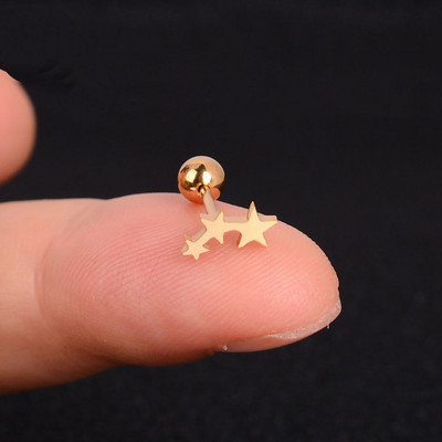 1kom naušnice od nehrđajućeg čelika za žene Zvjezdica Srce Tratinčica Leptir Križ Helix Hrskavica Tragus Režanj Nakit za bušenje ušiju