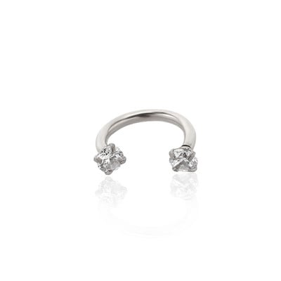 2 buc. Inel unisex cu filet intern circular barbell buză nas potcoavă septum Helix piercing ureche cartilaj lobi cercei