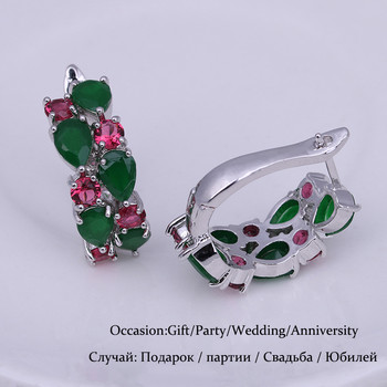 LXOEN 2022 Класически обеци с шипове с полускъпоценни камъни за жени Сребърен цвят Кръгли шипове Бижута за уши brinco Подарък bijoux