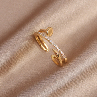 Cercei cu zirconiu AAA, cerc mare, placat cu aur real de 14K, accesorii simple pentru nunta pentru femei eleganti